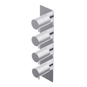 DIAMETRO 35 THERMOSTATISCHE EINBAUMISCHBATTERIE 3 AUSGÄNGE AUSSEN CHROM
