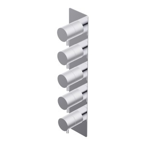 DIAMETRO 35 THERMOSTATISCHE EINBAUMISCHBATTERIE 4 AUSGÄNGE AUSSENVERCHROMT