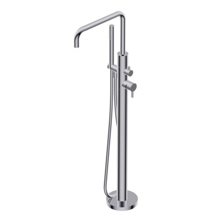 DIAMETRO35 S BADEWANNE MIT TERRA-SÄULE CHROM