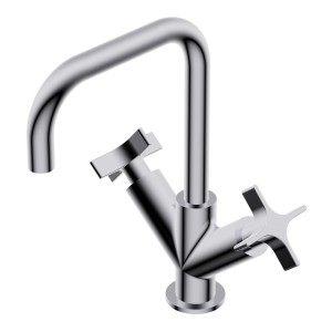 DiIAMETRO35 CROSS MISCHBATTERIE FÜR WASCHBECKEN C.QUADRA CHROM