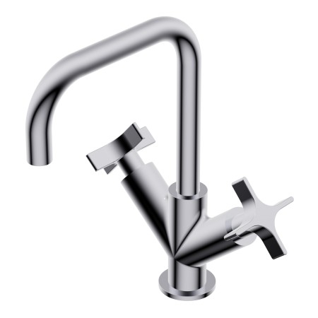 DiIAMETRO35 CROSS MISCHBATTERIE FÜR WASCHBECKEN C.QUADRA CHROM