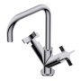 DiIAMETRO35 CROSS MISCHBATTERIE FÜR WASCHBECKEN C.QUADRA CHROM