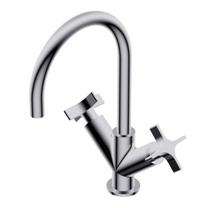 DiIAMETRO35 CROSS MISCHBATTERIE FÜR WASCHBECKEN CHROM