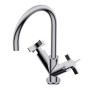 DiIAMETRO35 CROSS MISCHBATTERIE FÜR WASCHBECKEN CHROM