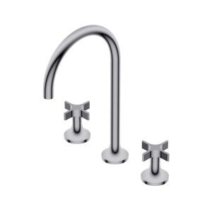 DiIAMETRO35 CROSS GRUPPE A DREI LÖCHER FÜR WASCHBECKEN CHROM