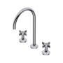 DiIAMETRO35 CROSS GRUPPE A DREI LÖCHER FÜR WASCHBECKEN CHROM