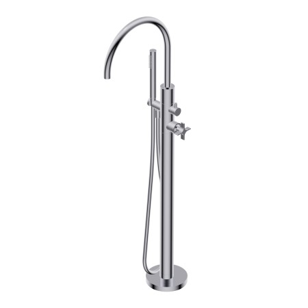 DIAMETRO35 CROSS FREISTEHENDE BADEWANNE CHROM