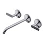 DIAMETRO35 ELEGANCE DREILÖCHER-WANDBATTERIE FÜR WASCHBECKEN CHROM