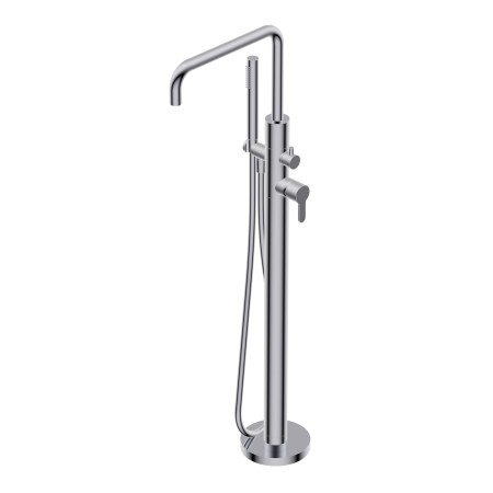 DIAMETRO35 ELEGANCE BODENSTÄNDIGE WANDBEFESTIGTE SÄULE QUADRA CHROM