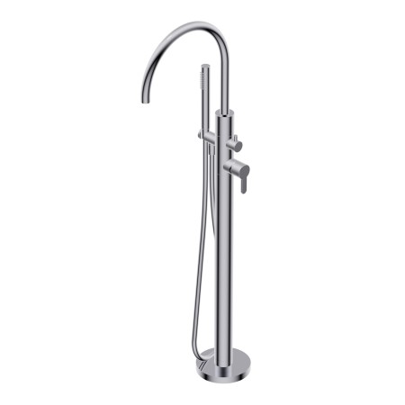 DIAMETRO35 ELEGANCE FREISTEHENDE WANDBADARMATUR SCHWAN CHROM