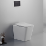 Ailin SET Vase und Bidet FILO Wand Ohne Rand Sitz Soft Close BIANCO LUCIDO