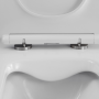 Ailin SET Vase und Bidet FILO Wand Ohne Rand Sitz Soft Close BIANCO LUCIDO