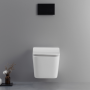 Ailin Set Vaso E Bidet Sospeso Senza Brida Sedile Soft Close Bianco Lucido