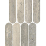 MYSTONE TRAVERTINO SILVER MOSAICO OVALE 20X36.5