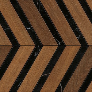 HEARTWOOD BRANDY MARBLE CHEVRON 29,4x28,7