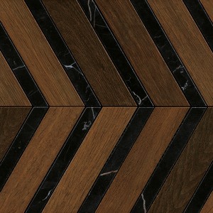 HEARTWOOD MOKA MARBLE CHEVRON 29,4x28,7