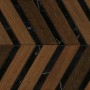 HEARTWOOD MOKA MARBLE CHEVRON 29,4x28,7
