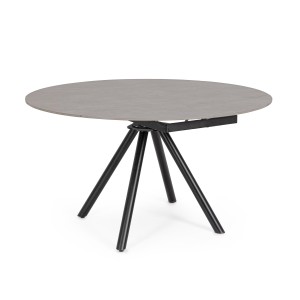 AUSZIEHBARER TISCH RAUNI D87/135 SCHWARZ/GRAU