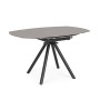AUSZIEHBARER TISCH RAUNI D87/135 SCHWARZ/GRAU