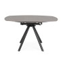 AUSZIEHBARER TISCH RAUNI D87/135 SCHWARZ/GRAU