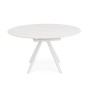 AUSZIEHBARER TISCH RAUNI WEISS/WEISS D87/135