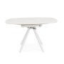 AUSZIEHBARER TISCH RAUNI WEISS/WEISS D87/135