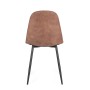 STUHL NEW IRELIA SCHWARZ/MICROF.COGNAC
