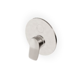 BRIM WANNE-DUSCHE MISCHBATTERIE MIT UMSCHALTER GEBÜRSTETES NICKEL
