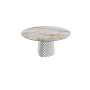 TISCH ATRIUM KERAMIK ROUND - BASIS FUME' PIANO AUS KERAMIKMARMOR ALABASTRO Ø 140xh73,5