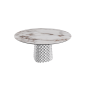 TISCH ATRIUM KERAMIK ROUND - BASIS FUME' PIANO AUS KERAMIK MARMO BRECCIA Ø 140xh73,5