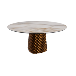 TISCH ATRIUM KERAMIK ROUND - BRONZE PIANO AUS KERAMIKMARMOR ALABASTER Ø 158xh73,5