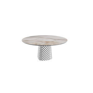 TISCH ATRIUM KERAMIK RUND - BASIS RAUCH PIANO AUS MARMO KERAMIK ALABASTER Ø 158xh73,5