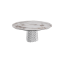 TISCH ATRIUM KERAMIK RUND - BASIS FUME' PIANO AUS MARMO KERAMIK BRECCIA Ø 158xh73,5