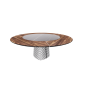 copy of TISCH ATRIUM KER-WOOD RUND Ø180x74,5H - RAUCH/NUSSBAUM
