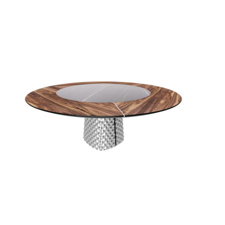 copy of TISCH ATRIUM KER-WOOD RUND Ø180x74,5H - RAUCH/NUSSBAUM