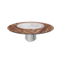 copy of TISCH ATRIUM KER-WOOD RUND Ø180x74,5H - RAUCH/NUSSBAUM