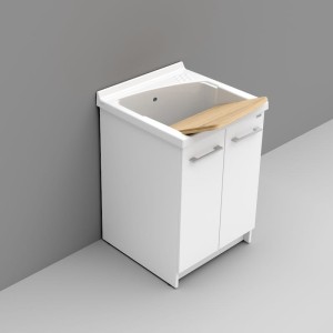 REVINE LAVATOIO PER MOBILE 61X61 - WEISS
