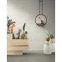 3D WALL PLASTER COMBED WHITE 50X120 Rektifizierte