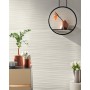 3D WALL PLASTER COMBED WHITE 50X120 Rektifizierte