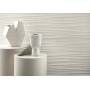 3D WALL PLASTER COMBED WHITE 50X120 Rektifizierte