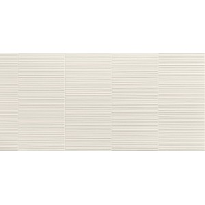 3D WALL PLASTER BARCODE WHITE 50X120 Rektifizierte