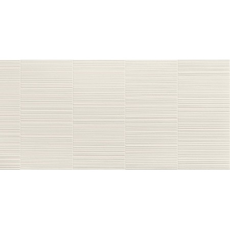 3D WALL PLASTER BARCODE WHITE 50X120 Rektifizierte