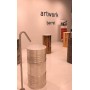 KERASAN ARTWORK LAVABO FREESTANDING BARREL VERDE MATT