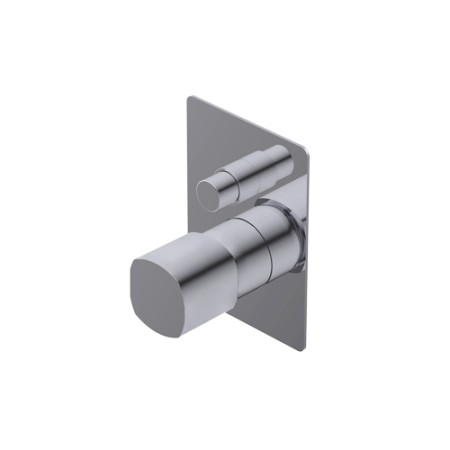 HAPTIC EINGEBAUTER MISCHER FÜR BADEWANNE/DUSCHE 2-WEGE - CHROM