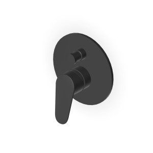 RIVO DUSCH-WANNENMISCHER MIT UMSCHALTER MATT SCHWARZ