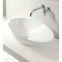 SAN MARCIANO CERAMICHE GOCCIA LAVABO DA APPOGGIO 70X40 BIANCO LUCIDO