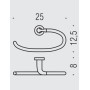 COLOMBO ACCESSORI BAGNO BASIC PORTA SALVIETTE AD ANELLO