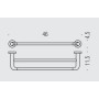 COLOMBO ACCESSORI BAGNO BASIC PORTA SALVIETTE DOPPIO