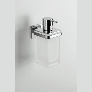 COLOMBO ACCESSORI BAGNO BASIC Q DISPENSER SAPONE IN VETRO A MURO