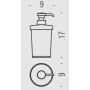 COLOMBO ACCESSORI BAGNO LINK DISPENSER SAPONE LIQUIDO DA APPOGGIO